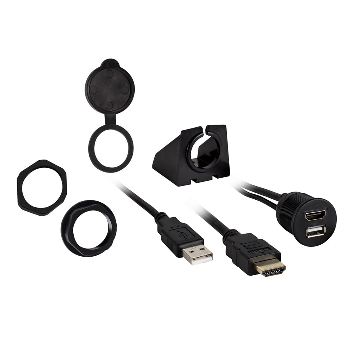 Hdmi/USB Pass Through Extension Install Bay - Retail Pack