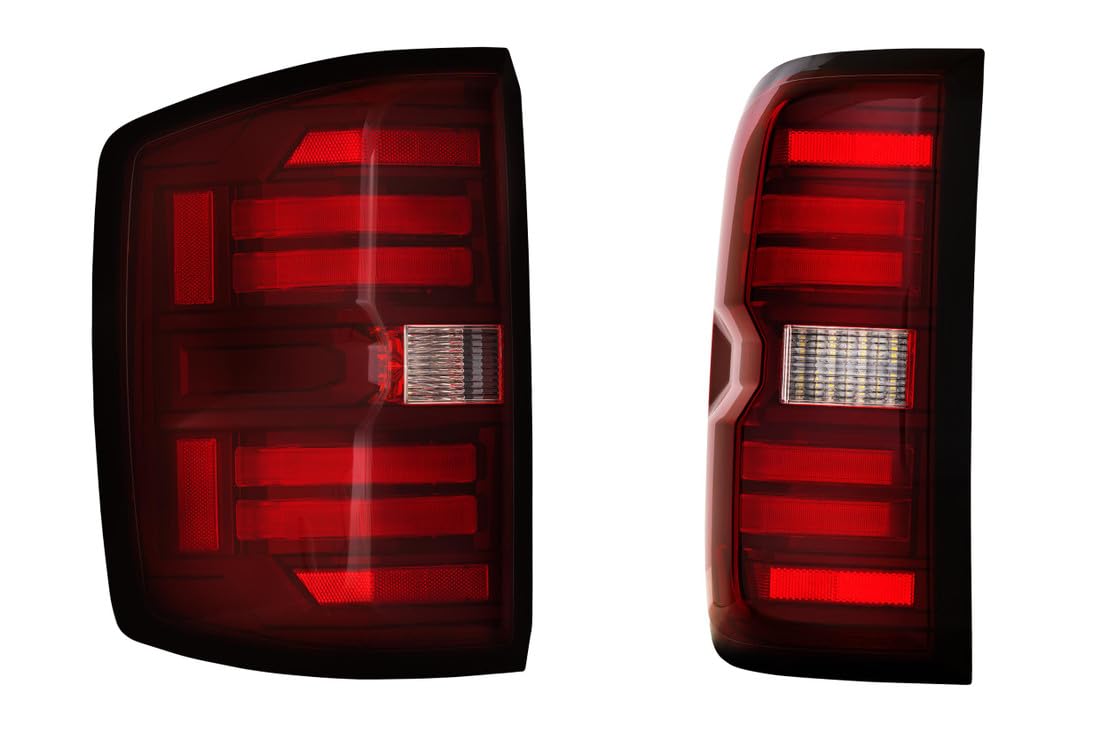 Morimoto XB LED Taillights Plug and Play fits Chevrolet Silverado 2014-2019 LED Taillight Assemblies (Red)