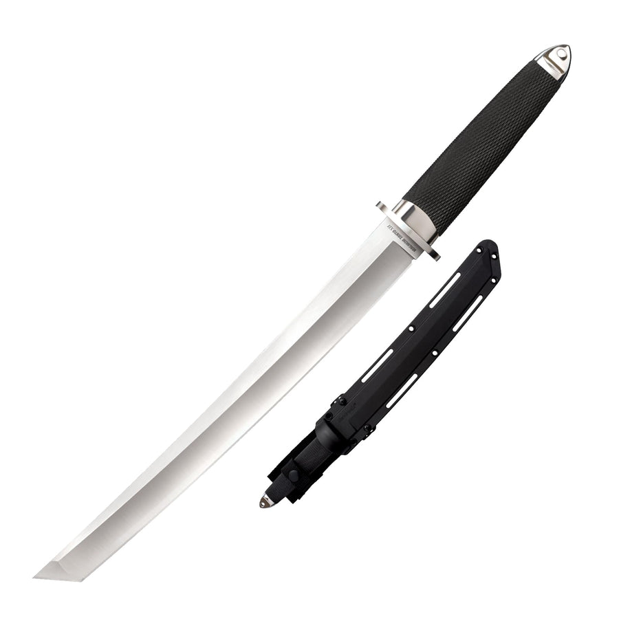 Cold Steel Tanto Magnum 12" VG-10 San Mai Razor-Sharp Blade 5.625" Kray-Ex Handle Military Tactical Fixed Blade Knife w/Secure-Ex Sheath