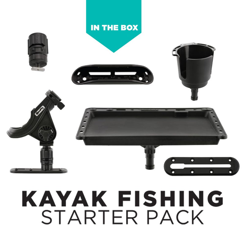 Kayak Fishing Scotty #111 Starter Pack, Multi, One Size, Black