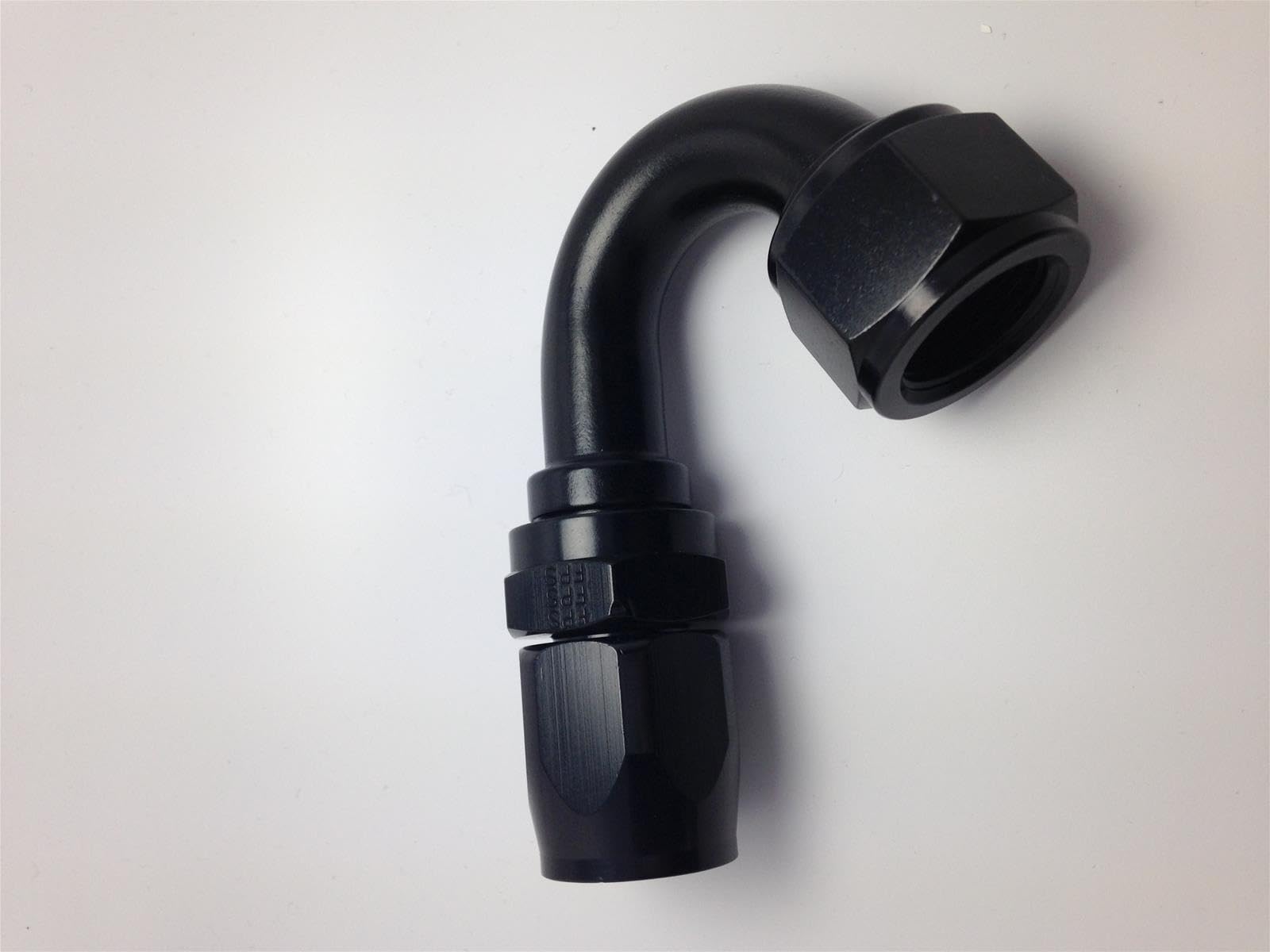 Fragola Performance Systems #12 Fem X #16 Hose 150 Deg Expanding Hose End Black 231513-BL