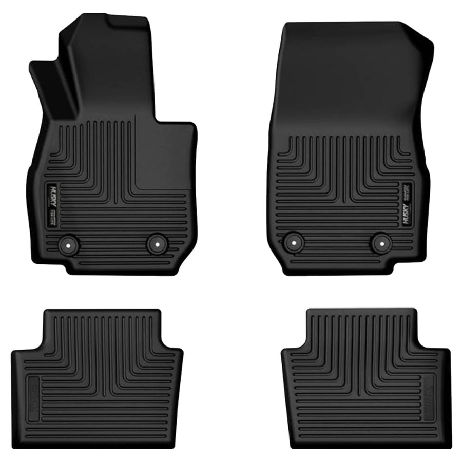 Weatherbeater Husky Liners Floor Mats | Fits 2020-2025 Mazda CX-30 (All Wheel Drive) | Front & 2nd Row, 4-pc Black - 95981
