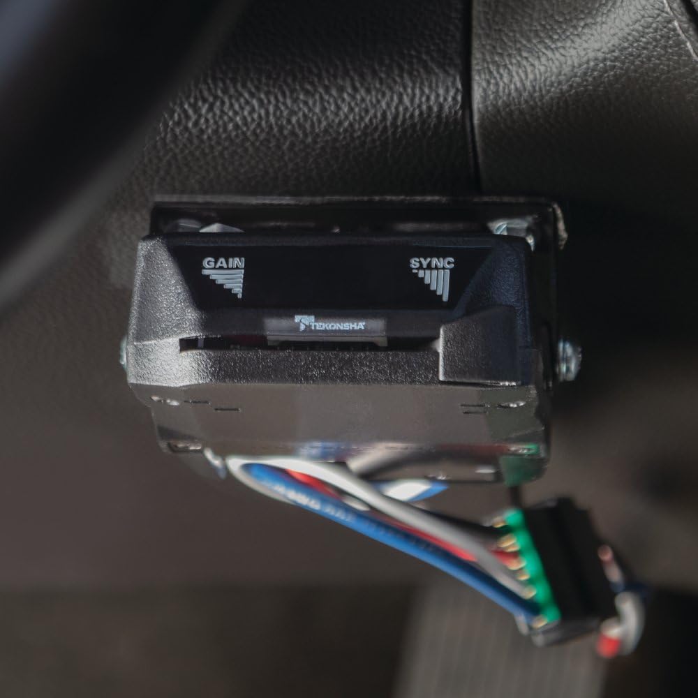 Brakeman IV Tekonsha 8507120, Time-Delay Brake Controller For Trailers with 1-4 Axles, Compatible with Ford, GM, Chevy, Dodge, RAM, Toyota, Jeep. Wiring harness sold separately.