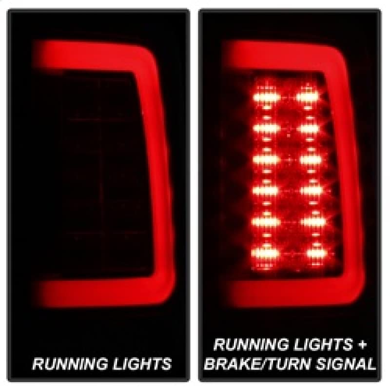 Dodge Ram 1500 09-18/Ram 2500/3500 10-18 Spyder Auto 5084033 Light Bar LED Tail Lights - Incandescent Model only (Not Compatible With LED Model) - Black Smoke