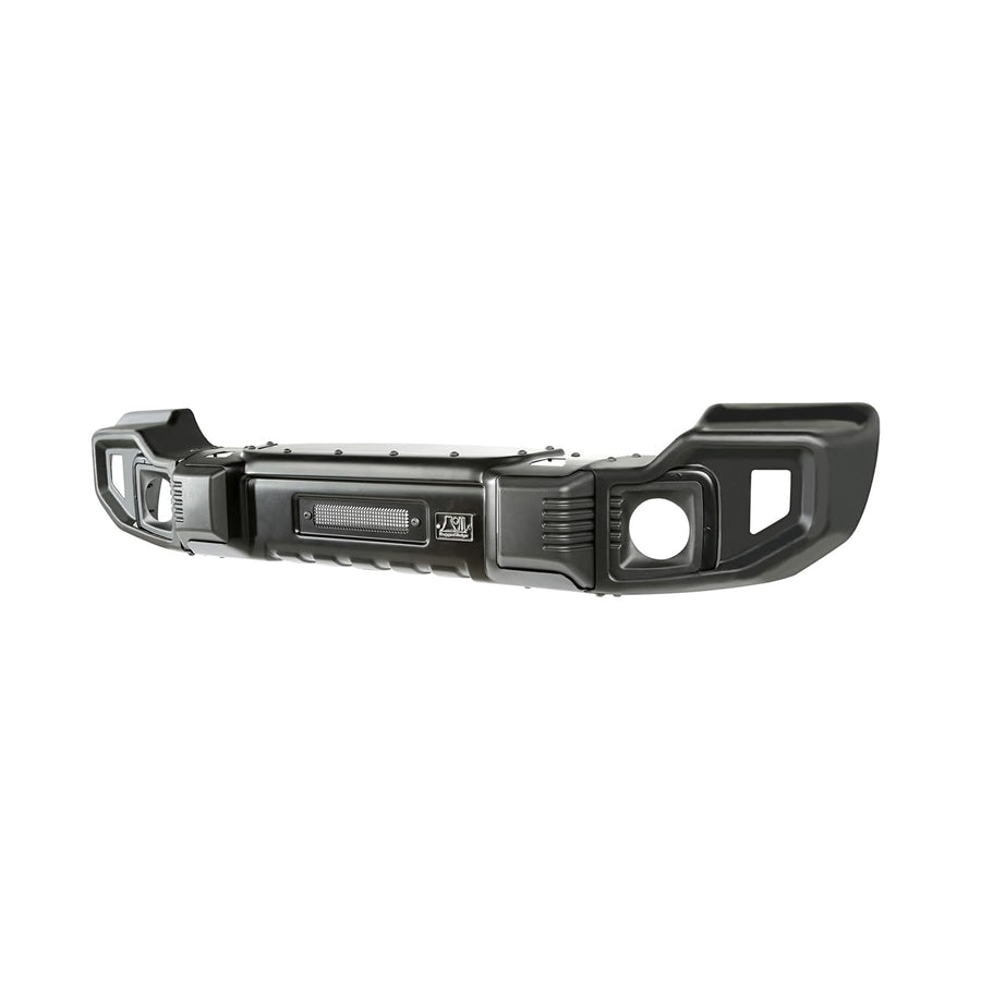 Rugged Ridge Front Spartacus Bumper for Jeep Wrangler/Gladiator | Full-Width, Steel, Black | 11544.21 | Fits 2018-2025 Jeep Wrangler JL; 2020-2025 Jeep Gladiator JT