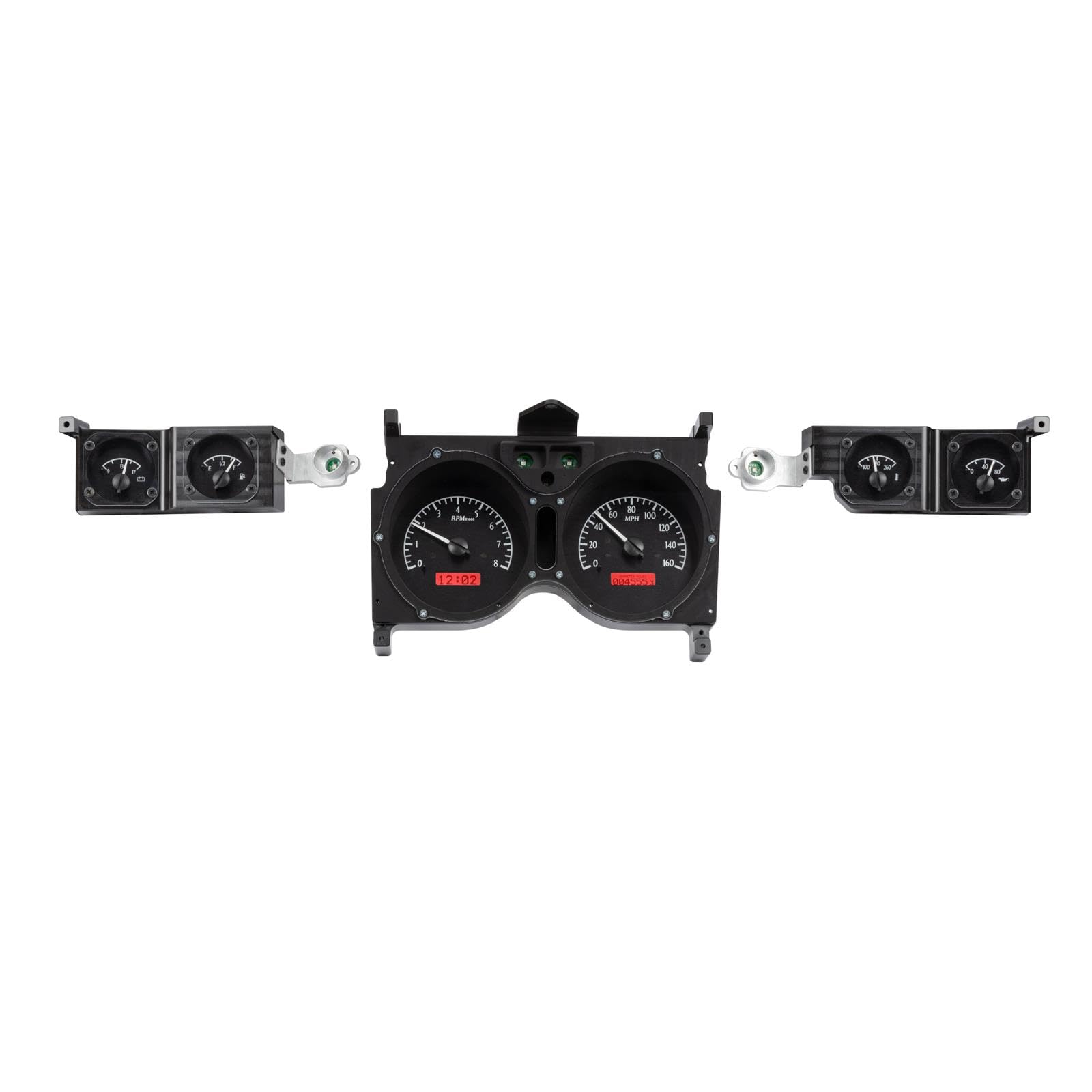 Chevy Chevelle / Monte Carlo VHX System, Black Alloy Style Face, Red Display 1973-77