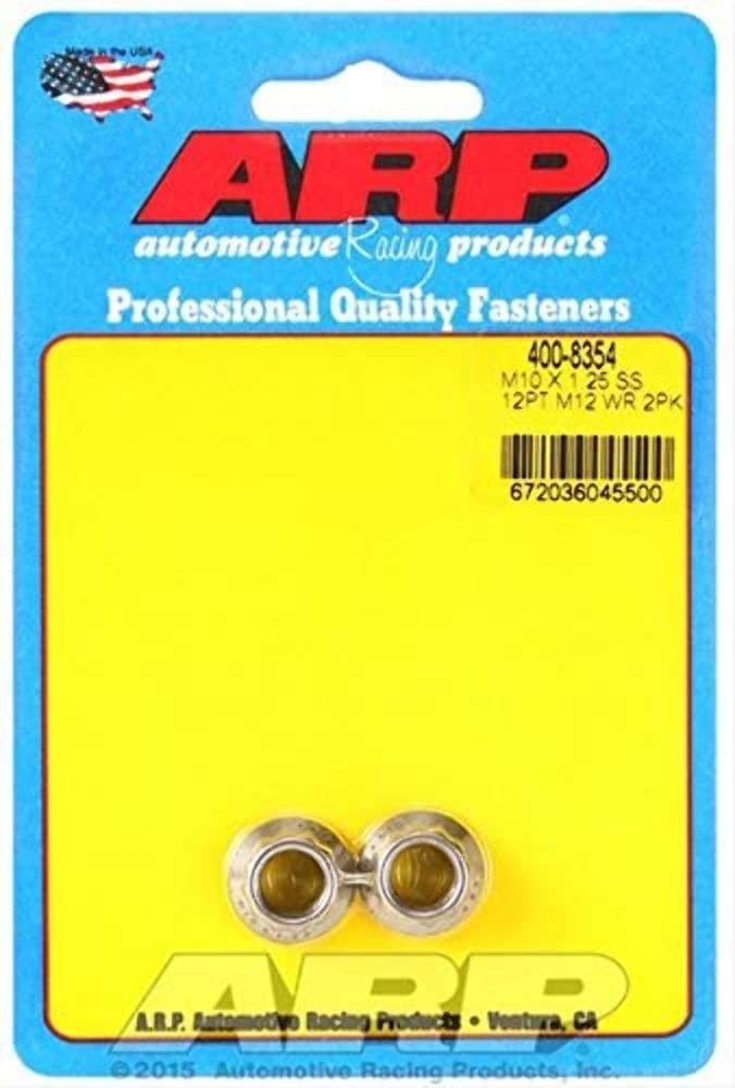 ARP Nut Kit 400-8354 (M10 X 1.25 SS M12 socket 12pt nut)