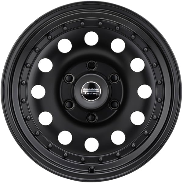 AR62 OUTLAW II American Racing 17X8 6X135 5.21 18mm SATIN BLACK - AR627863B