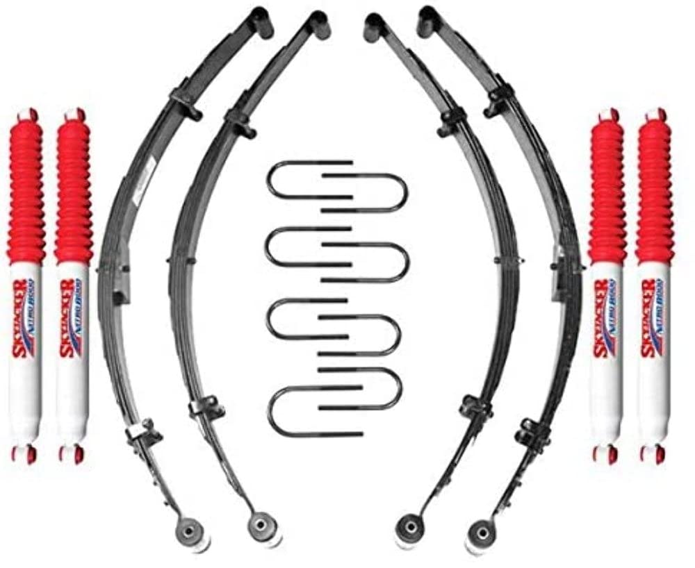 Skyjacker Suspension Lift Kit L20KS-N w/Shock Nitro Shocks 2.5 in. Lift Incl. Front Leaf Springs Front/Rear U Bolt Kits Front/Rear Spring Bushing Kits