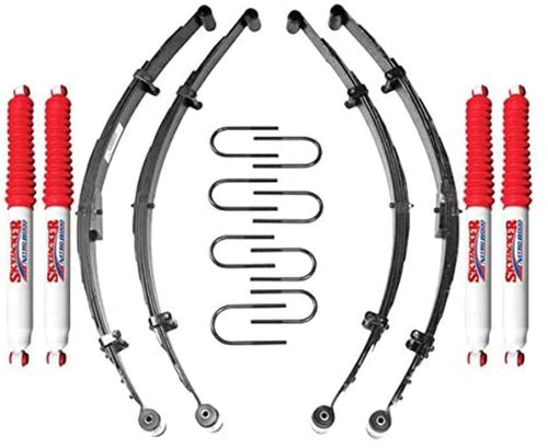 Skyjacker Suspension Lift Kit L20KS-N w/Shock Nitro Shocks 2.5 in. Lift Incl. Front Leaf Springs Front/Rear U Bolt Kits Front/Rear Spring Bushing Kits