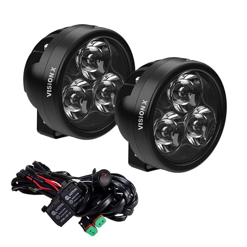 Pair of Vision X Lighting Cannon Race 3 SPOT W/Harness