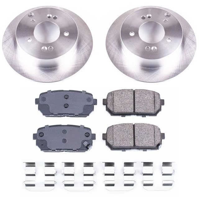 Power Stop Autospecialty KOE5853 Rear Replacement Brake Kit-OE Brake Rotors & Ceramic Brake Pads For Kia Rondo 2007-2010 [Model Specific]