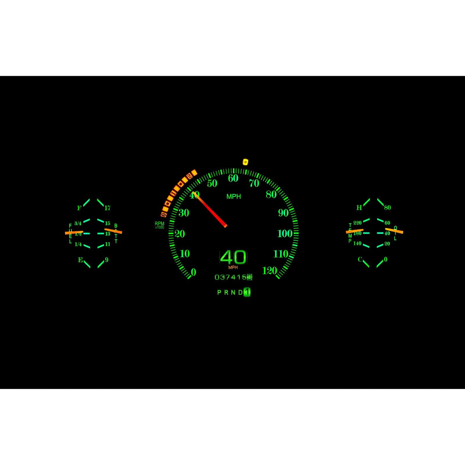 Dakota Digital Retrotech RTX-33F-X Gauge Instrument System Compatible with 1933-34 Ford Car