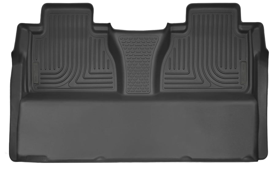 Husky Liners Floor Mats X-act Contour | Fits 2014-2021 Toyota Tundra, CrewMax Cab (Full Coverage) | 2nd Row, 1-pc Black - 53841