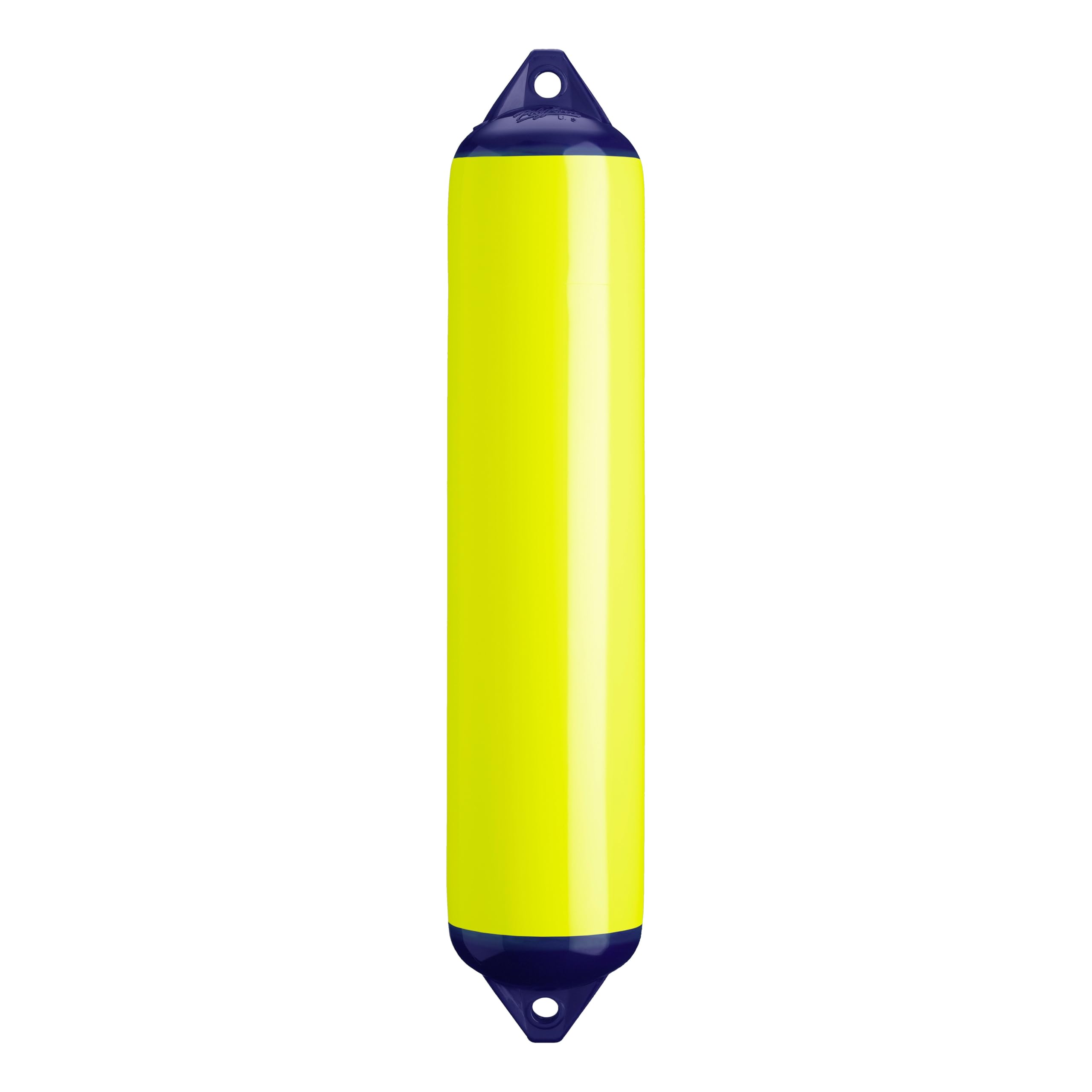 F-4 Standard Polyform Boat Fender Blue Ropehold - Saturn Yellow