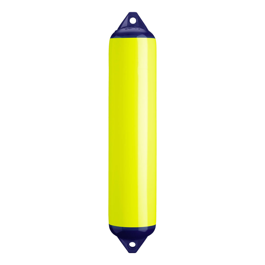 F-4 Standard Polyform Boat Fender Blue Ropehold - Saturn Yellow
