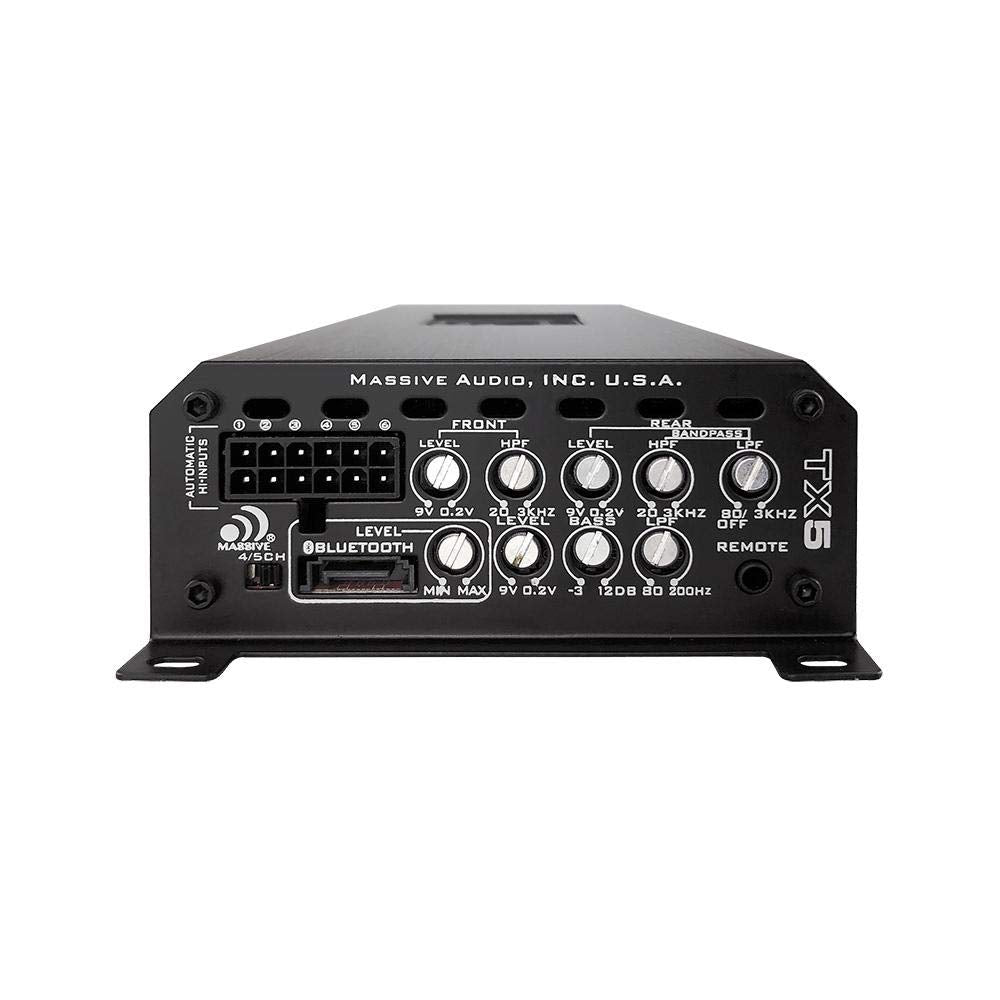 5-Channel Massive Audio Trident 1560W RMS Class-D Full Range Marine Amp TX5
