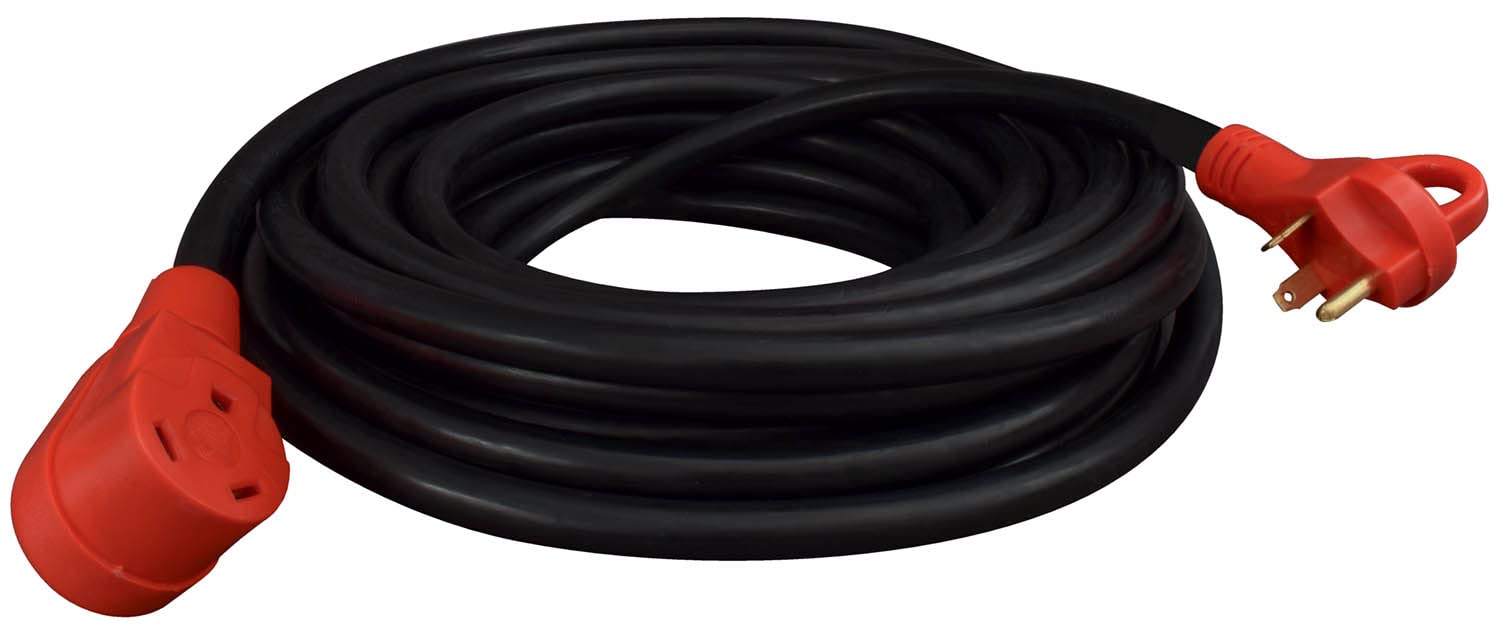 Mighty Cord Valterra RV 30-Amp Extension Cord, 50-Foot Power Extension Cord, Red