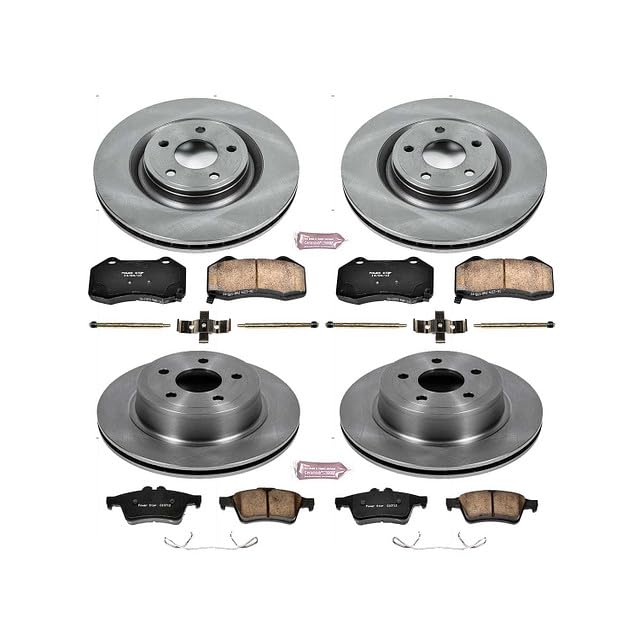 Power Stop Autospecialty KOE5533 Front and Rear Replacement Brake Kit-OE Brake Rotors & Ceramic Brake Pads For Chevrolet Cobalt 2008-2010 [Model Specific]