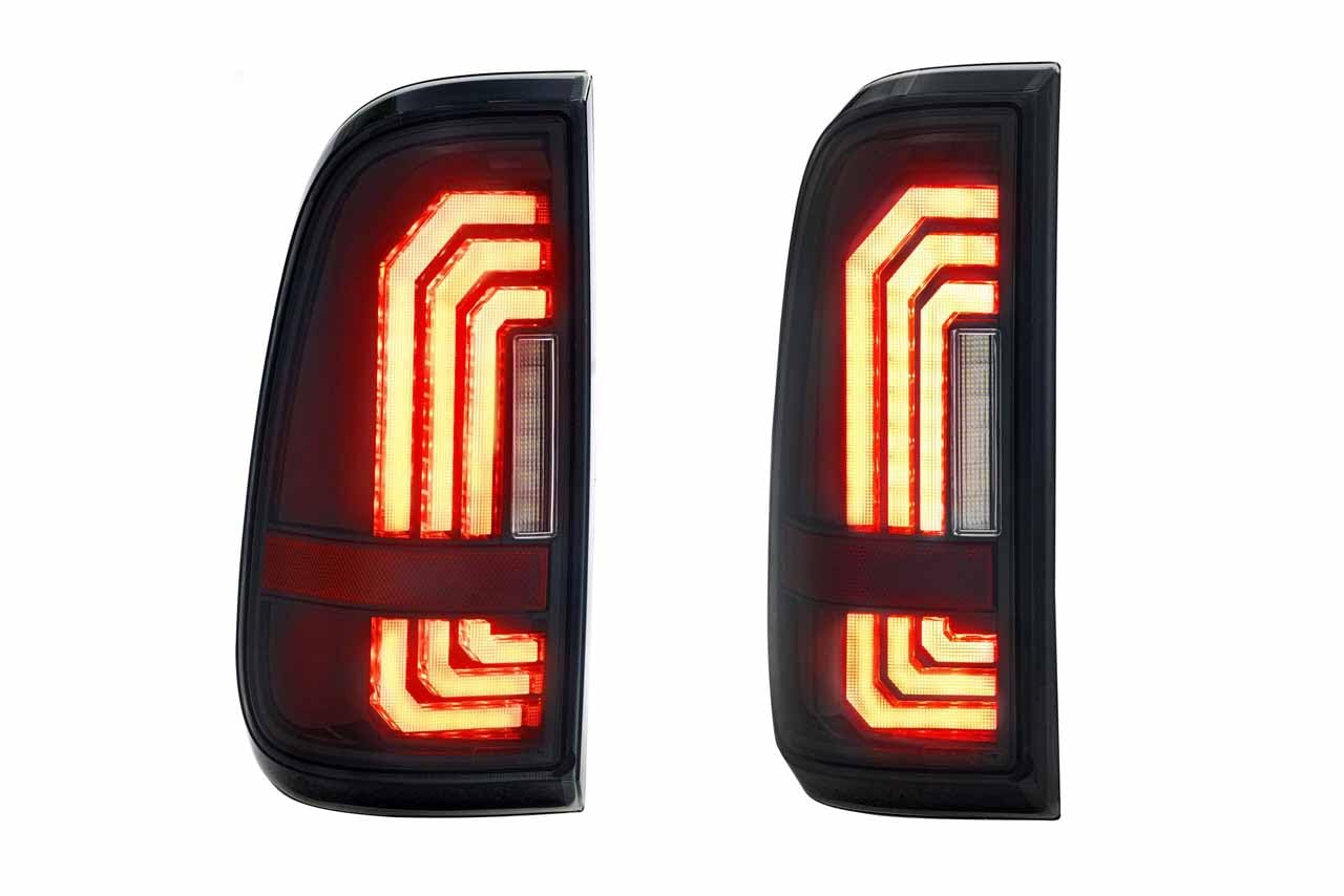 Morimoto XB LED Taillights Super Duty Fits Ford 99-16, Plug and Play Smoked Taillight Assemblies (Smoked)