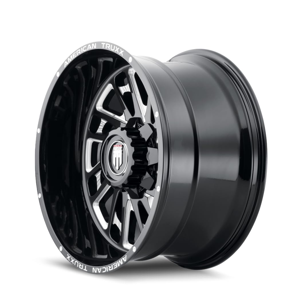AT1905-22297M-44 American Truxx Blade Black/Milled 22X12 5-139.7 -44mm 110.3mm