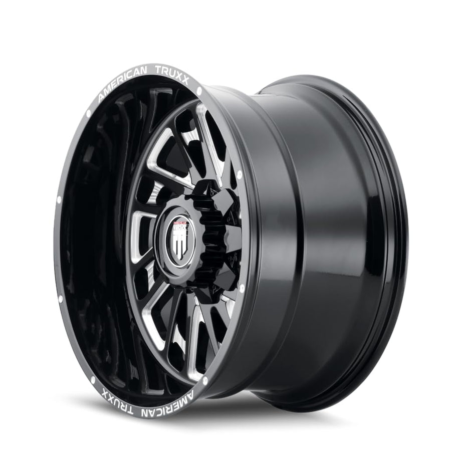 AT1905-22297M-44 American Truxx Blade Black/Milled 22X12 5-139.7 -44mm 110.3mm