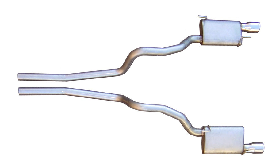 PYPES Performance EXHAUS SFM62V: Cat Back Exhaust 05-10 Mustang V8 Split Rear Dual Exit 2.5 in Pipe & Tailpipe Violator Muffler