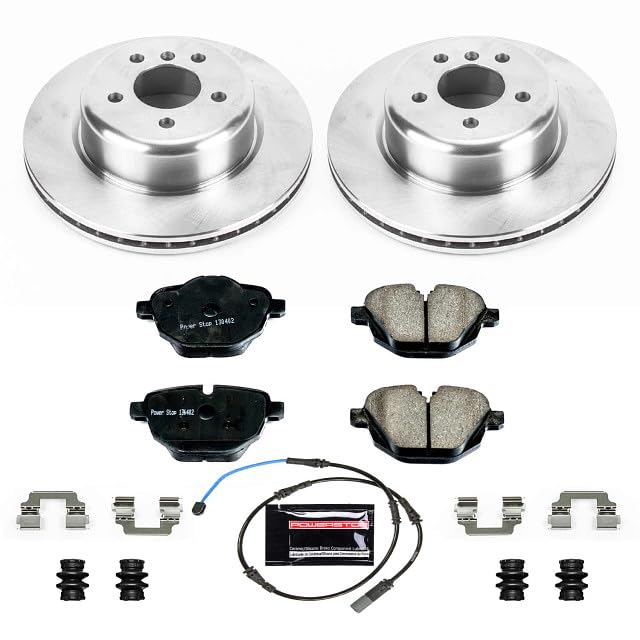 Power Stop KOE6034 Rear Replacement Brake Kit-OE Brake Rotors & Ceramic Brake Pads For BMW 528i, 528i xDrive, 535d, 535d xDrive, 535i, 535i xDrive, ActiveHybrid 5 [Model Specific]