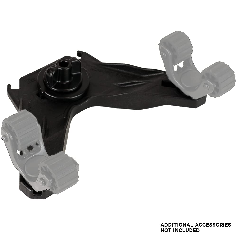 YakAttack Track Mount DoubleHeader | Dual Accessory Mount for Kayak Gear | LockNLoad Compatible | Offset Paddle Holder & Rod Holder Base | Made in USA