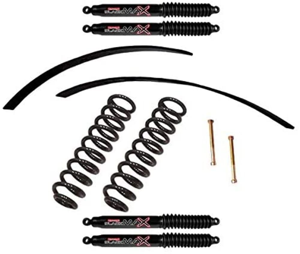 Skyjacker Suspension Lift Kit F520K-B w/Shock Black MAX Shocks 2-2.5 in. Lift Incl. Front Coil Springs Rear Leaf Springs