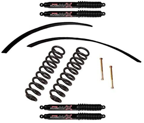 Skyjacker Suspension Lift Kit F520K-B w/Shock Black MAX Shocks 2-2.5 in. Lift Incl. Front Coil Springs Rear Leaf Springs