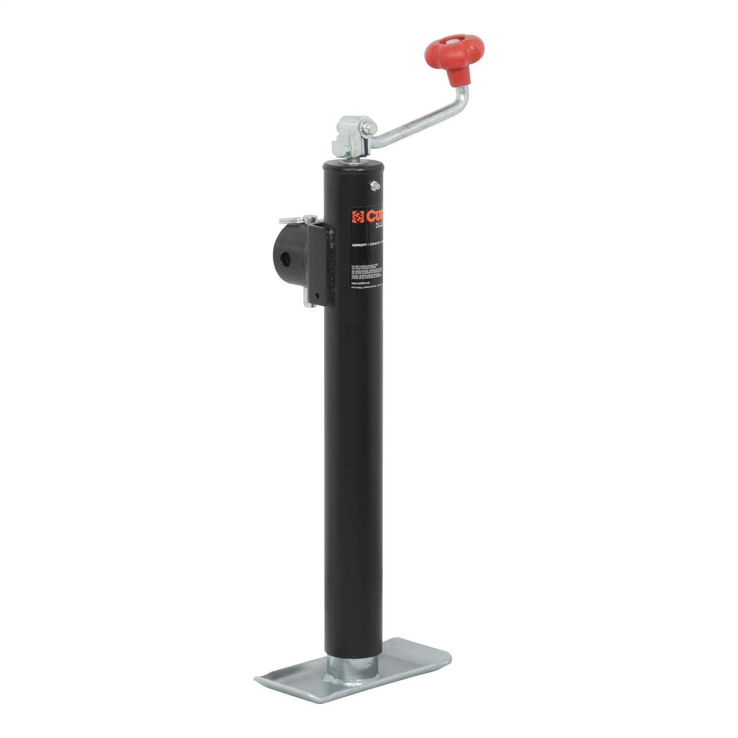 CURT Weld-On Pipe-Mount 28323 Swivel Trailer Jack, 2,000 lbs. 15 Inches Vertical Travel