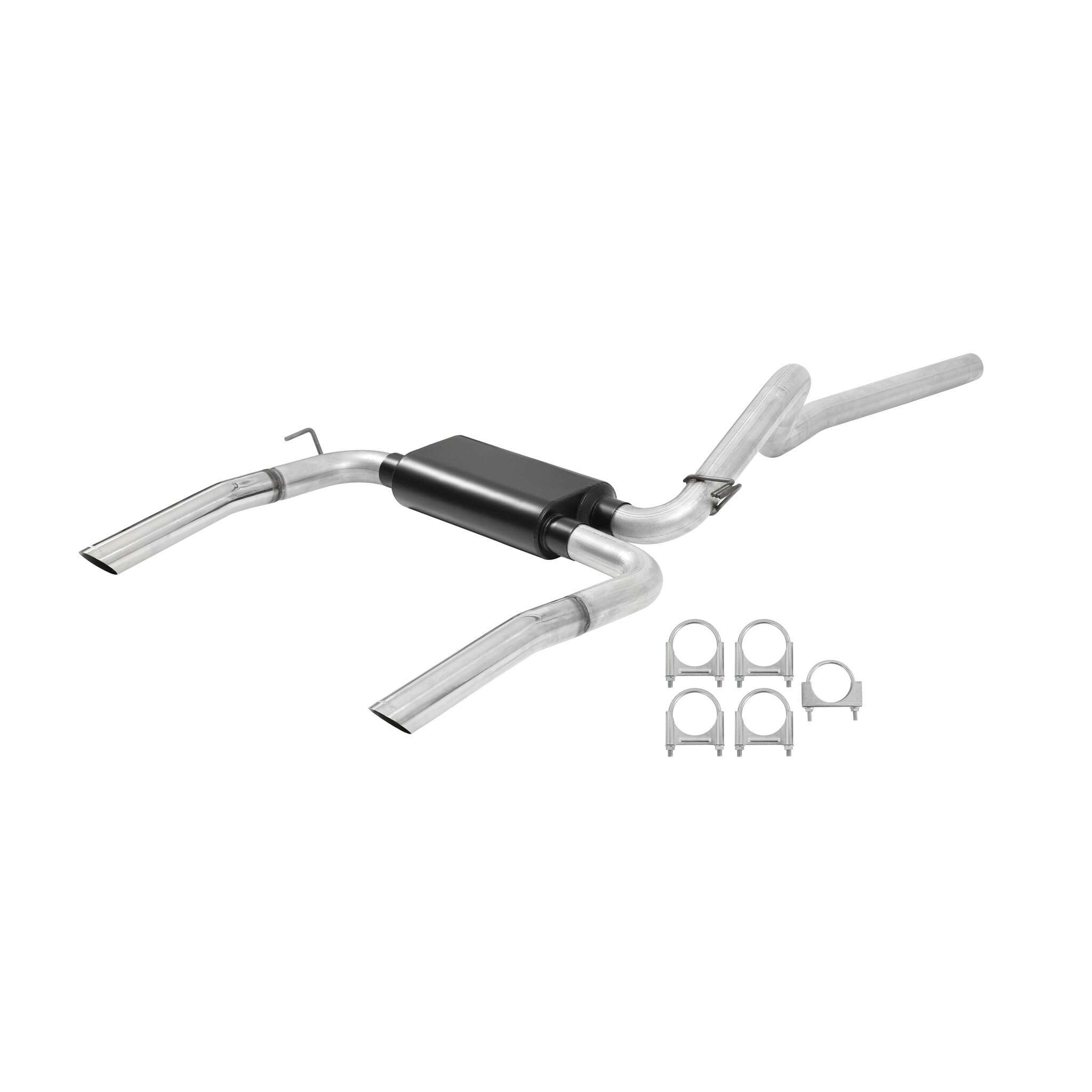 American Thunder Flowmaster 17199 Cat-Back Exhaust Kit 3 Inch Aluminized Steel 3 Inch Angle Cut Polished 304 Stainless Steel Tips Compatible with 1998-2002 Chevy Camaro and Pontiac Firebird 5.7L