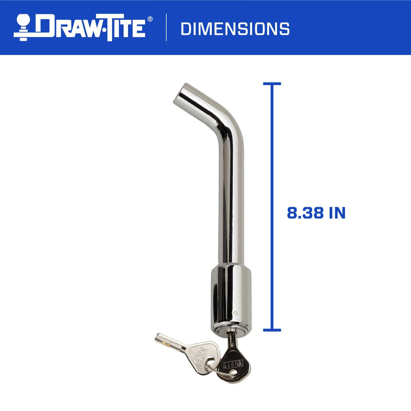 Chrome Bulldog (580400) Bent Pin Receiver Lock