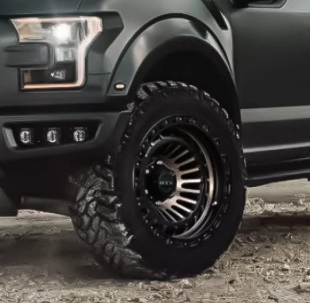 MOAB RTX Custom Wheel - 20x9, 0 Offset, 6x139.7 Bolt Pattern, 106.1mm Hub - Black with Machined Bronze Face Rim