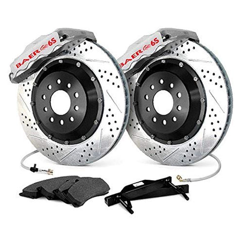 14" Ext+ Brake Sys Rr Slvr Baer Brakes 03-07 350Z (4392001S)