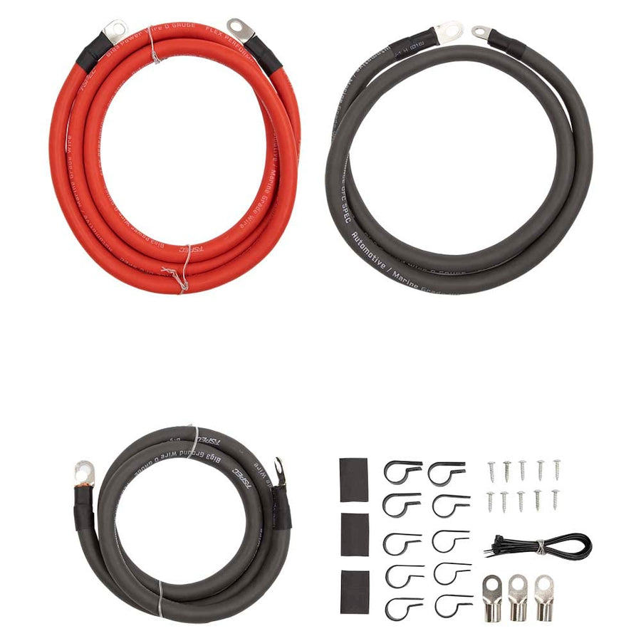 V12 Big Three Power Kit T-SPEC Ground Amp Kit,AMP Install Kits V12 Series (V12-BIG3)