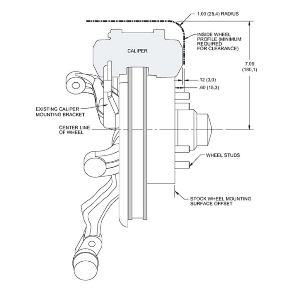 Red D8-4 Front Caliper Kit