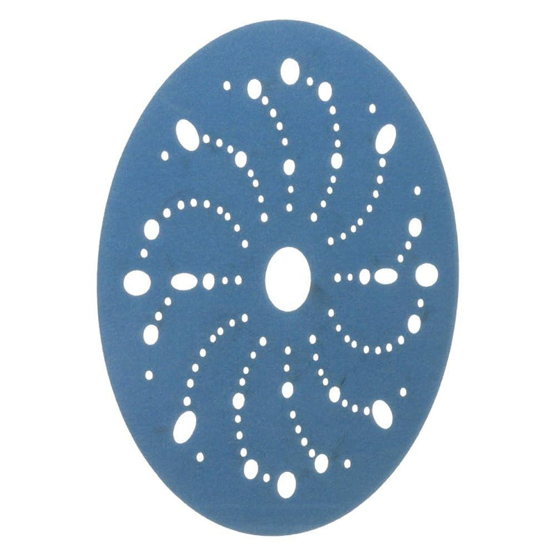 3M Blue Abrasive Discs 36180, Multi-Hole, Featheredging, Primer Sanding, Paint Preparation, 6 in, 320 Grade, 50 Discs/Carton 3M AMAPR