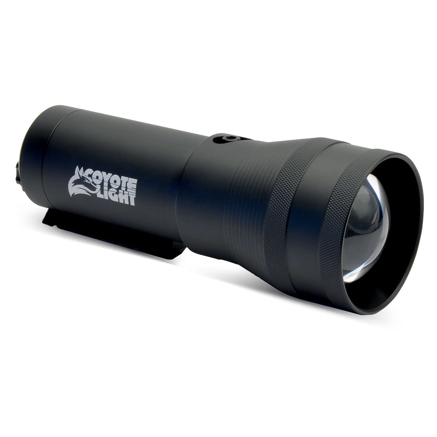 HME COYOTE Pro LIGHT Durable Lightweight Portable Adjustable Intensity Rechargeable Night Vision Hunting Flashlight | Batteries, Case, Handle, 1" Scope Mount & Charger Included, Green LED