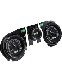 Dakota Digital VHX-69C-CVL-K-W Compatible with Chevy 1969 Chevelle El Camino Analog Dash Gauge System Black Alloy White Backlighting