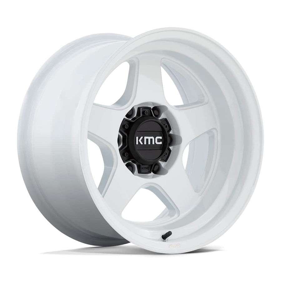 KMC Wheels 17X9 LOBO 5X5.03.5 -38mm GLOSS WHITE - KM728WX17905038N