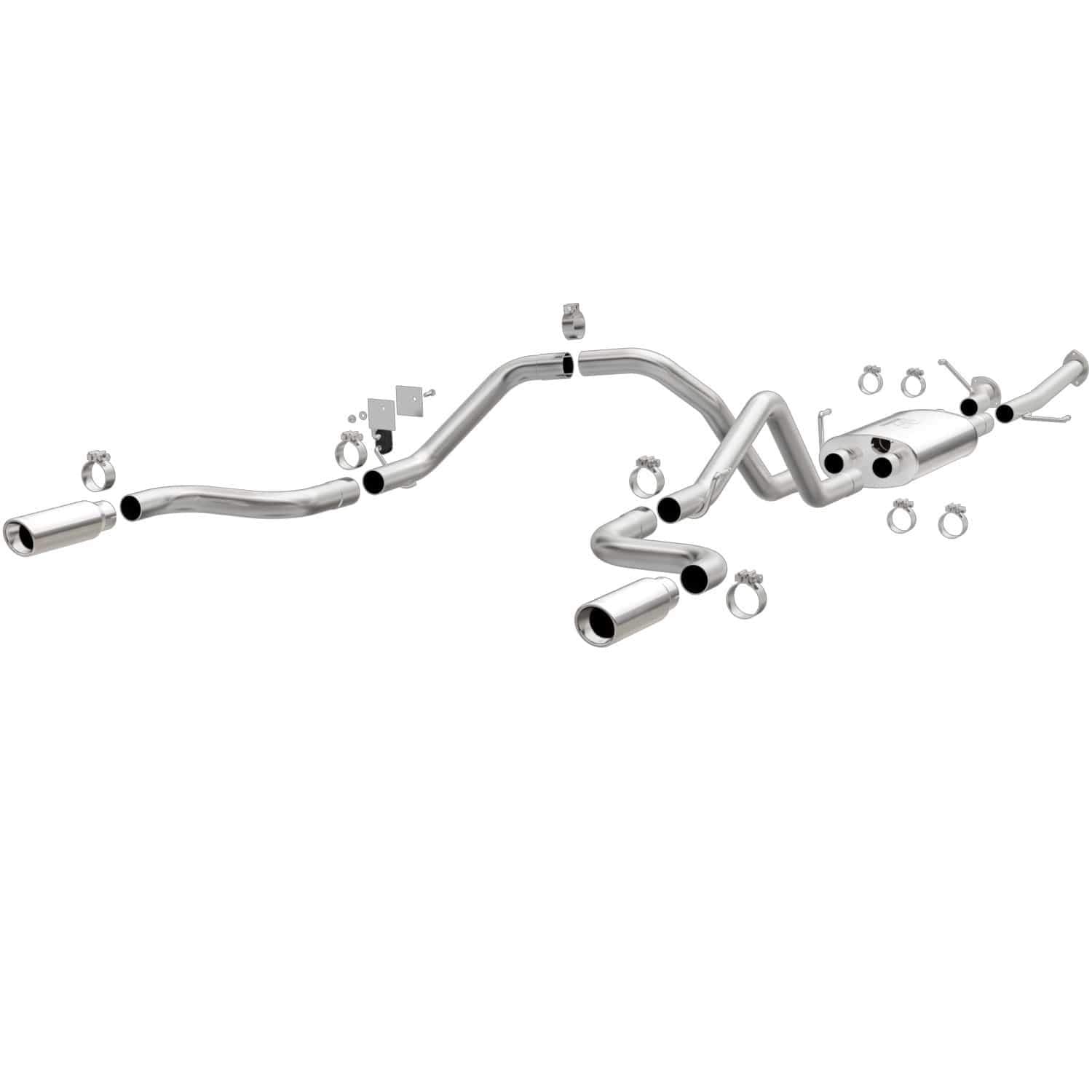 Performance MagnaFlow Exhaust System 15305: Cat-Back, Street Series, Compatible with 2014-2021 Toyota Tundra