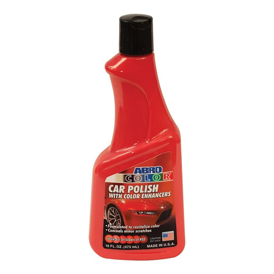 Red Car Polish ABRO: Scratch Remover for Vehicles and Paint Scratch Repair Restorer Wax, Polishing Compound for Car Detailing, Paint Scratch Repair for Vehicles, Scratch Remover 16oz.