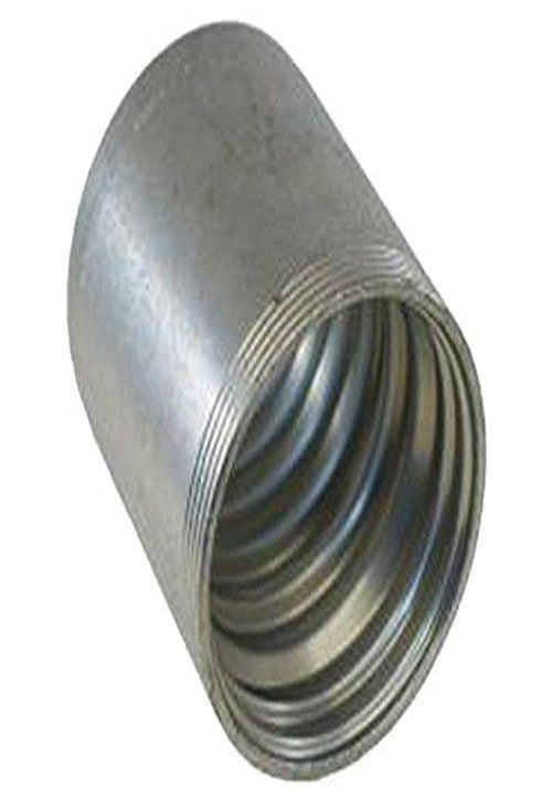 GlobalSpiral Couplings Gates 20GS1F-4, GS Ferrule for 4-Spiral Hose, Zinc Plated Carbon Steel, 2.67", 1 1/4" ID