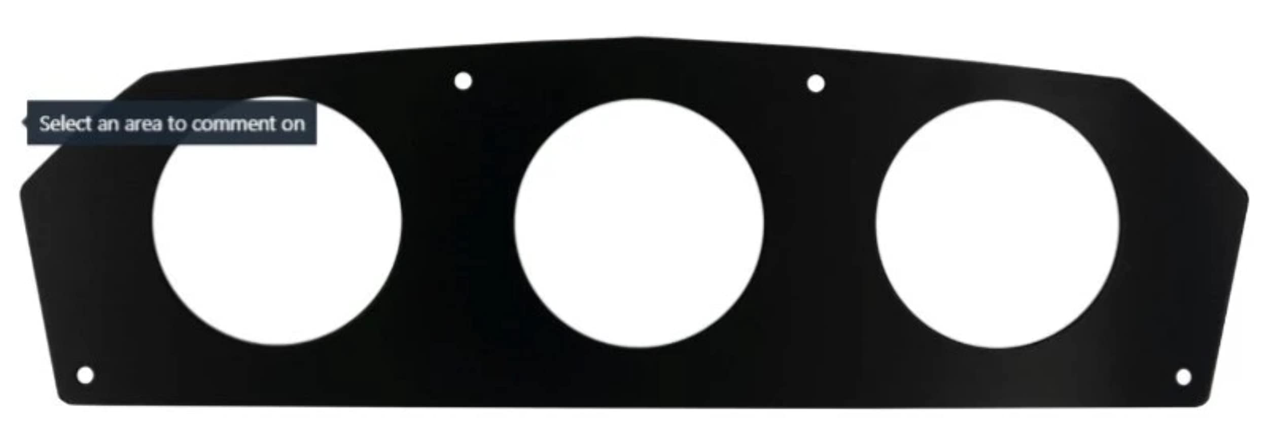 AutoMeter Gauge Panel, 2-1/16" Direct Fit, 3 Gauge, Can-Am Maverick 12-18 & Commander 10-20 (5398)