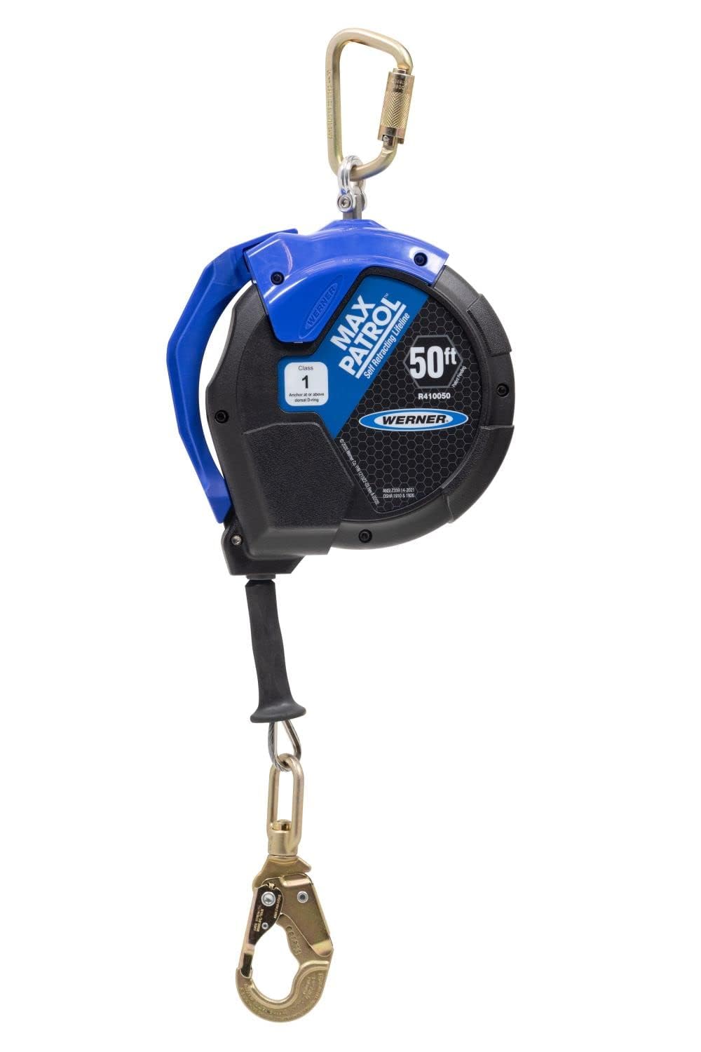 50ft Max Patrol Self-Retracting Lifeline, R410050 Galvanized Cable