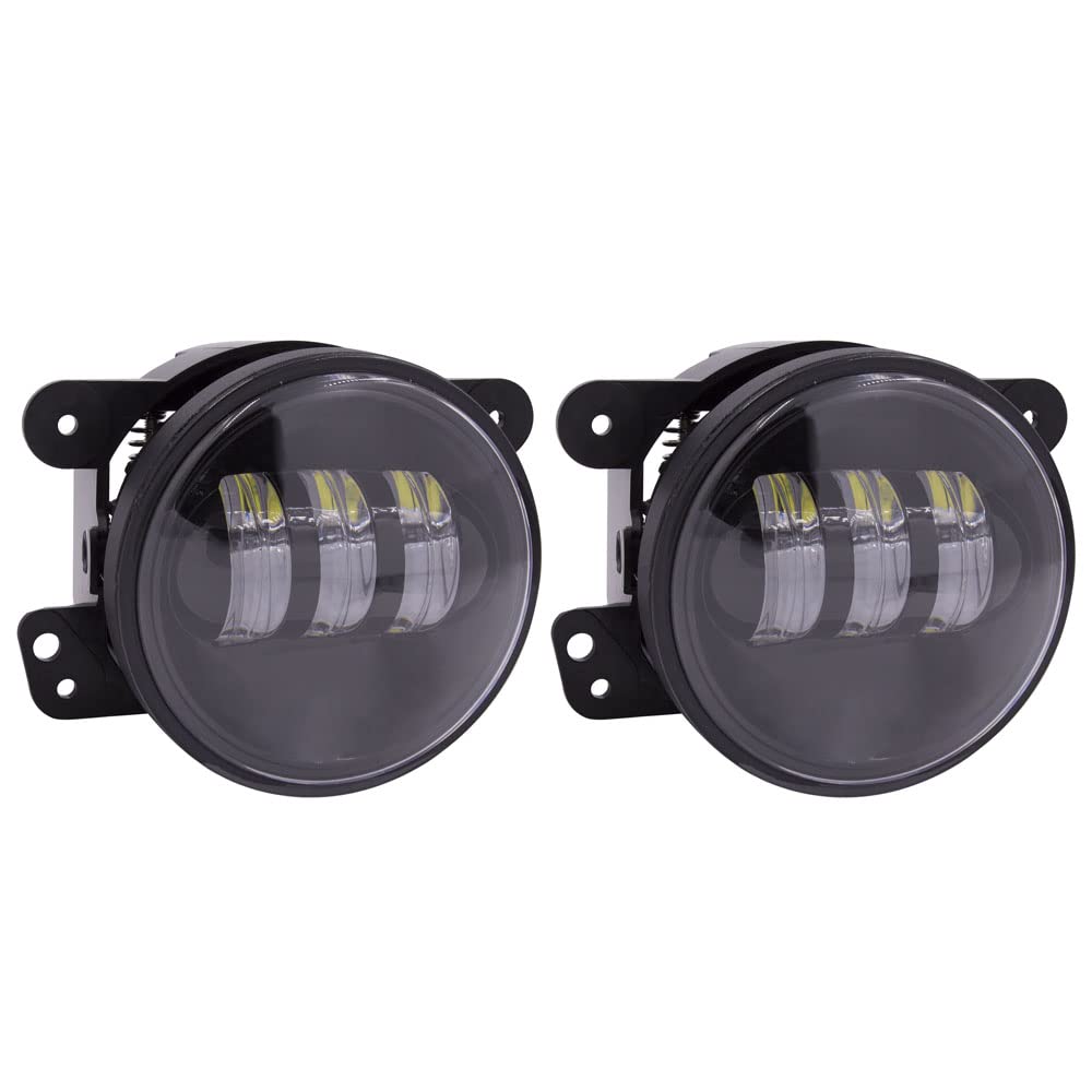 Jeep Metra - 4" Fog Light - Black, Fog Lights (JP-701FLB)