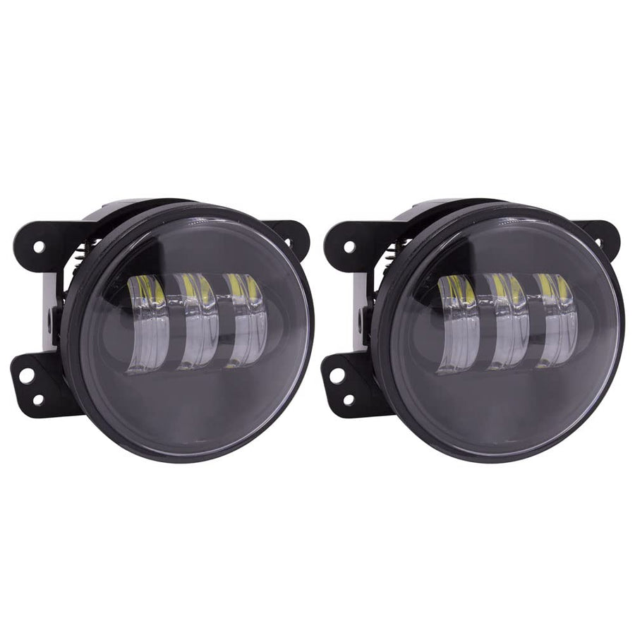 Jeep Metra - 4" Fog Light - Black, Fog Lights (JP-701FLB)
