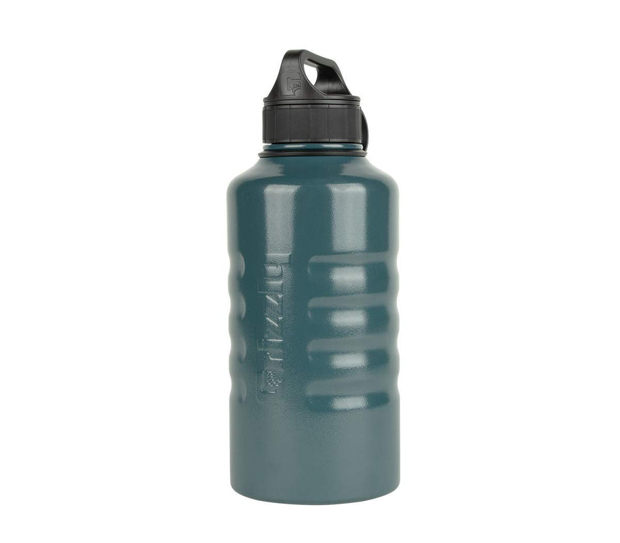 64 oz Grizzly Grip Water Bottle | Vacuum Insulated | Stainless Steel with Insulated Lid | For Gym Women Men Beach Camping Hiking Fishing Hunting Sports | Vintage Blue